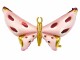 Partydeco Folienballon Schmetterling 120 x 87 cm, Gold/Rosa