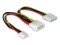 Bild 0 DeLock Y-Stromkabel Molex - Molex/Floppy 20 cm, Kabeltyp: Y-Kabel