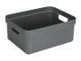 Sigma Home Aufbewahrungsbox 24 l Anthrazit, Breite: 35.5 cm, Höhe