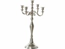 balthasar Kerzenständer Silber, 36 x 60 cm, Detailfarbe: Silber