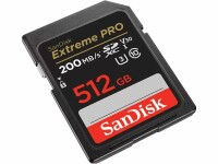 SanDisk SDXC-Karte Extreme PRO 512 GB, Speicherkartentyp: SDXC (SD