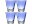 Image 0 Leonardo Trinkglas Twist 215 ml, 4 Stück, Blau, Glas