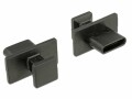 DeLock Blindstecker USB-C 10 Stück Schwarz grosser Griff, USB
