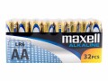 Maxell Europe LTD. Maxell - Batterie 32 x type AA - Alcaline