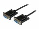 StarTech.com - 1m Black DB9 RS232 Serial Null Modem Cable F/F