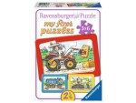 Ravensburger Puzzle Bagger,Traktor und Kipplader, Motiv: Arbeitswelt