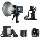 Godox WITSTRO AD600B Kit, TTL Kompaktblitzgerät mit Reflektor, Zusatzakku und Tasche