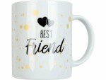 Könitz Kaffeetasse Best Friend 300 ml, 1 Stück, Weiss