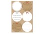 Braun + Company Sticker Blanko 4 Blätter, Material: Papier