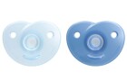 PHILIPS AVENT Nuggi Curved Soothie 2 Stk., Blau / 0-6