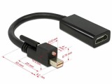 DeLock Adapterkabel mit Schraube 1.2 m, Kabeltyp: Adapterkabel