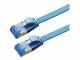 Value Patchkabel flach 2,0m, Kat.6a,FTP, blau, halogenfrei, Class EA