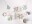 Bild 1 Folia Holzperlen Sterne Pastell, 160-teilig, Packungsgrösse