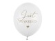 Partydeco Luftballon Just Married Weiss/Gold Ø 30 cm, 6