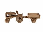 WOODEN.CITY Bausatz Retro Tractor + Trailer, Modell Art: Nutzfahrzeug