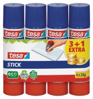 TESA Stick ecoLogo 4x20g 570880020 grün, 4 Stück, Kein