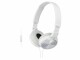 Sony On-Ear-Kopfhörer MDR-ZX310AP Weiss, Detailfarbe: Weiss