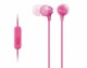 Sony In-Ear-Kopfhörer MDREX15APPI Pink, Detailfarbe: Pink