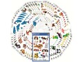 Z-Design Motivsticker Tiere 40 Blatt, 485 Sticker, Motiv: Tiere