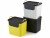 Bild 1 Rotho Recyclingbehälter Jive 30 l, Gelb/Schwarz/Weiss, Material