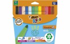 BIC Filzstift Kids Visacolor XL ecolutions 4.5 mm, 12er