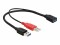 Bild 1 DeLock USB 3.0-Y-Kabel USB A - USB A