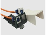 e-intec Data-Box 2-Port RJ45 Keystone C, Detailfarbe: Schwarz