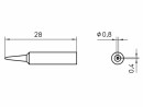 Weller Lötspitze XNT H Meisselform 0.8 mm, Breite: 0.8