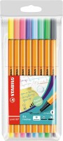 STABILO Fineliner Point 88 88/8-01 8er Etui Pastellfarben, Kein