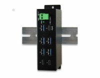 EXSYS USB-Hub EX-1196HMS, Stromversorgung: USB, Terminal Block