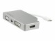StarTech.com - USB-C Multiport Video Adapter - 4-in-1 USB-C Adapter - Silver