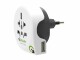 Q2Power Country-Reiseadapter World-IT, Anzahl Pole: 2, USB