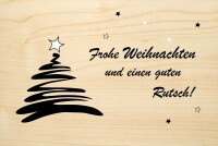 DIE LASEREI SO HOT Holzgrusskarte HGWE0112 Weihnachten 12, Questo prodotto