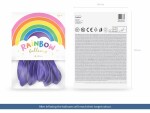 Partydeco Luftballon Uni Rainbow Pastel 10 Stück, Lila,