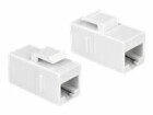 DeLock Keystone-Modul RJ-45 - RJ-45, Cat.6, UTP weiss, Modultyp