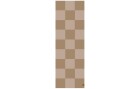 OYOY Teppich Schachbrett Runner, beige, L210x B70 cm, Jute