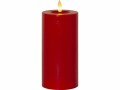 Star Trading LED-Kerze Pillar Flamme Flow, 17.5 cm, Rot, Betriebsart