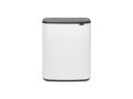 Brabantia Recyclingbehälter Bo Touch Bin 60 Liter, Weiss, Material