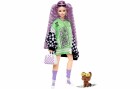 Barbie Puppe Barbie Extra in Rennwagenjacke mit lila Haaren