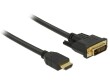 DeLock Kabel HDMI - DVI, 3m, bidirektional