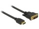 DeLock Kabel HDMI - DVI, 1 m, bidirektional