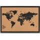 ZELLER    Pinboard World        59x40 cm - 11571     schwarz