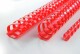 GBC       Plastikbinderücken 12mm     A4 - 4028217   rot, 21 Ringe        100 Stück