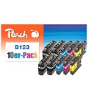 Peach Tinte Brother LC-123 BK/C/M/Y, Druckleistung Seiten: 1185 ×
