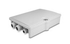 DeLock LWL Verteilerbox IP55, 6 Port, Grau, Datenanschluss Seite