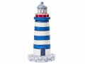 HobbyFun Mini-Figur Leuchtturm 7.5 cm, Detailfarbe: Weiss, Blau