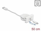 DeLock Easy 45 Modul USB 2.0 Ausrollkabel USB A