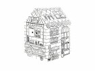 Fellowes Ausmal-Spielhaus Candyshop 121.3 x 96.5 x 81.3 cm