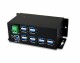 EXSYS USB-Hub EX-1112HMS, Stromversorgung: USB, Terminal Block