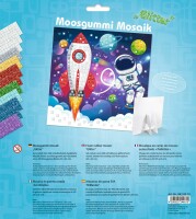 URSUS     URSUS Moosgummi Mosaik 8420019 Glitter Astronaut 25x25cm
